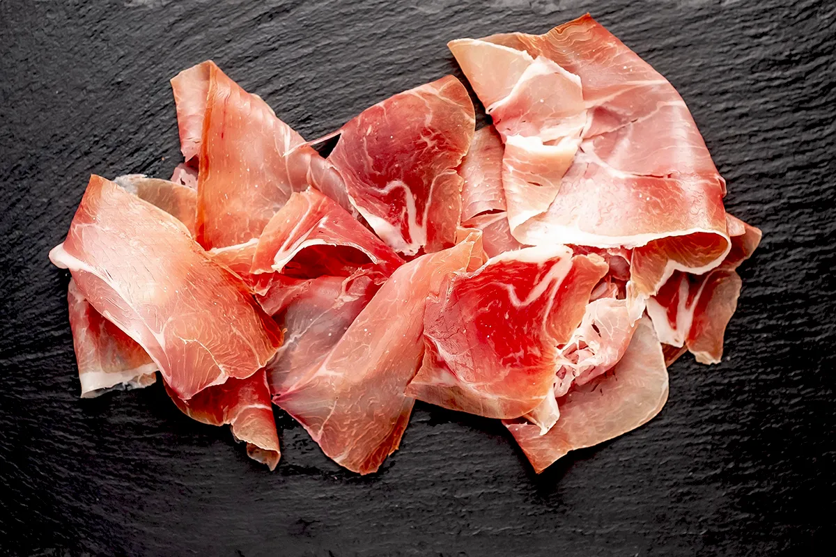 Prosciutto, jambon sec italien affiné plusieurs mois