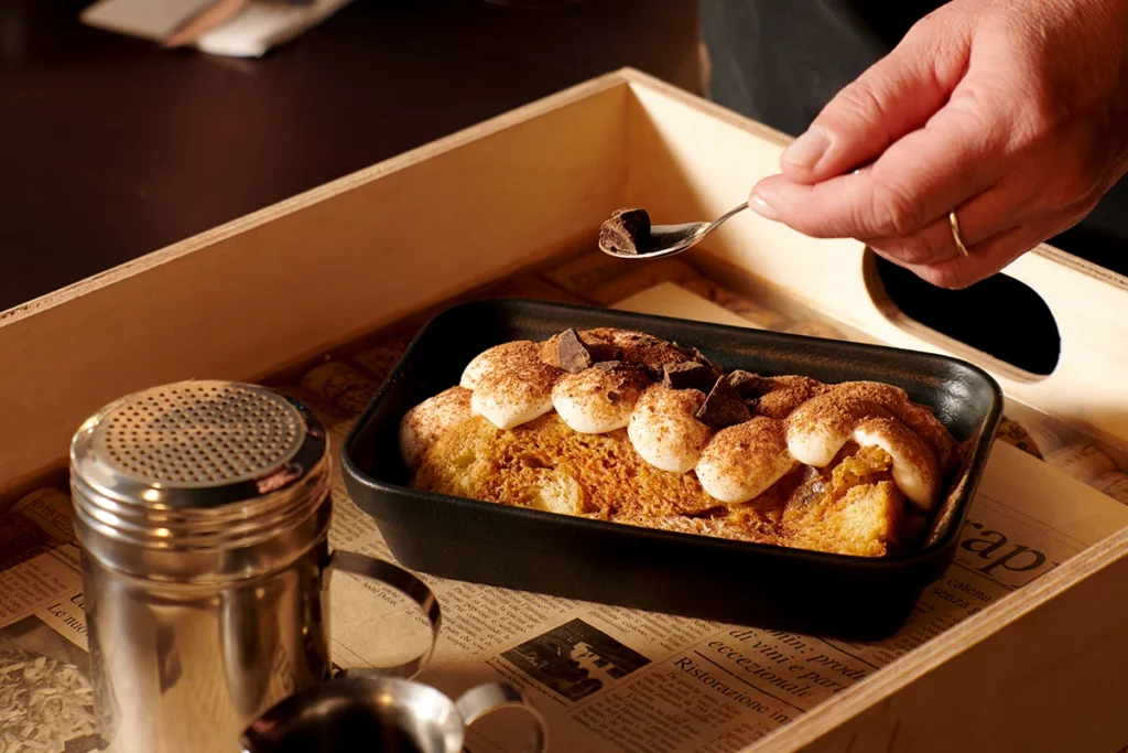 Tiramisu di Panettone PACINI, dessert italien revisité au panettone moelleux