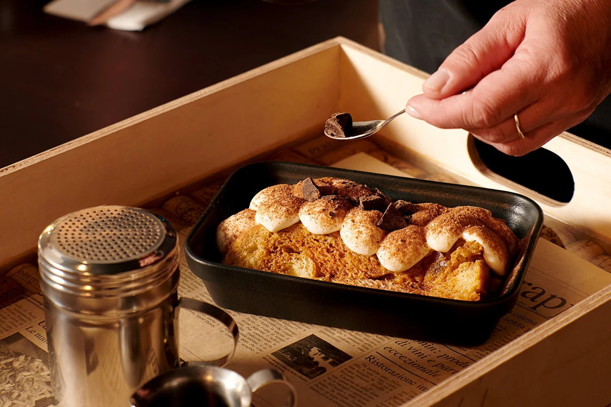 Tiramisu di Panettone PACINI, dessert italien revisité au panettone moelleux