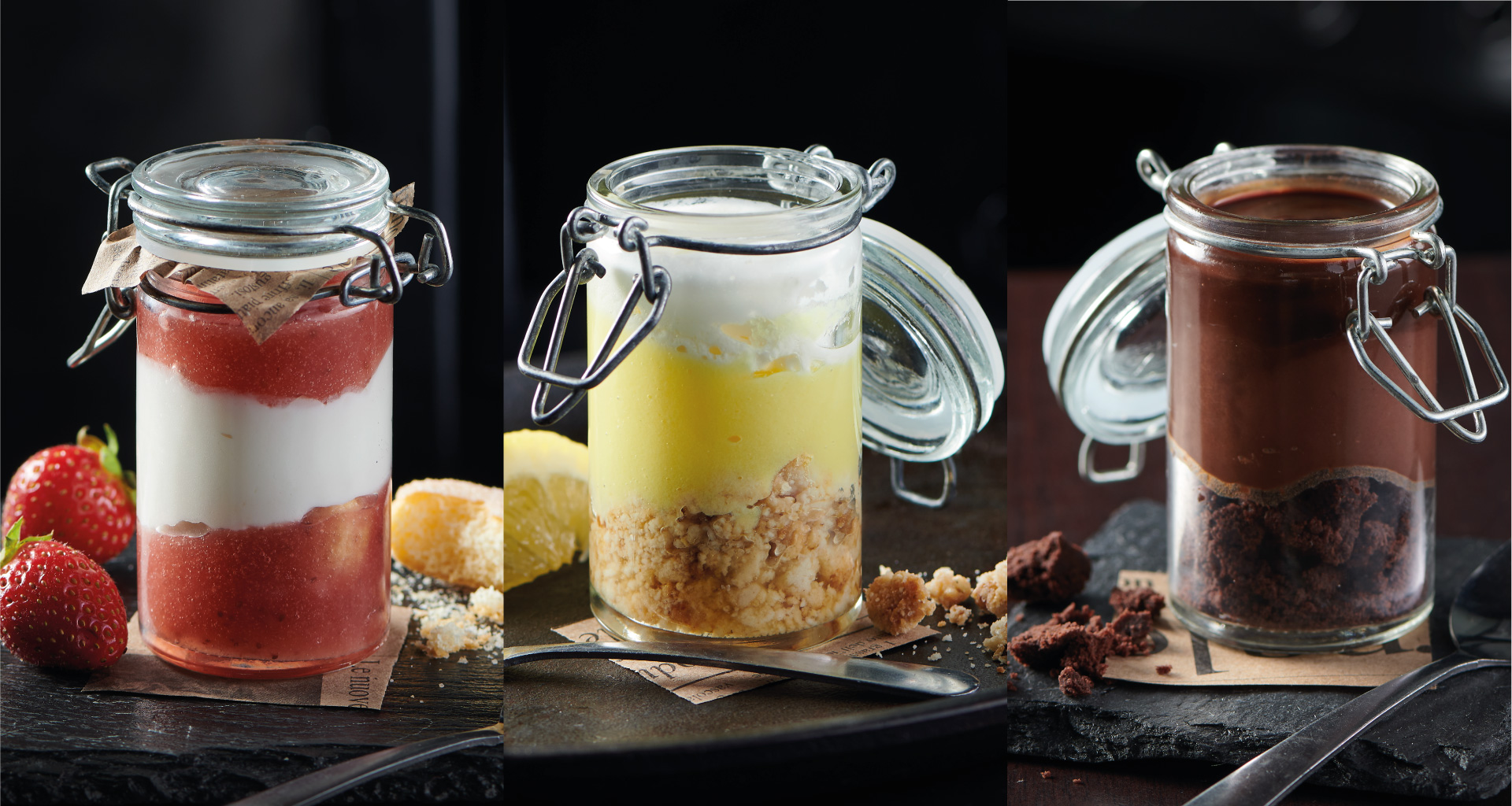 Bannière promotionnelle des dolci PACINI, desserts italiens maison