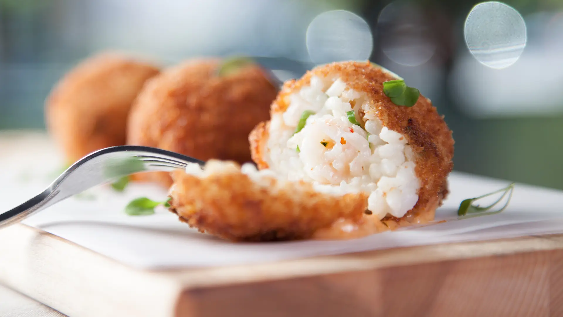 Arancini PACINI, croquettes de riz dorées et croustillantes