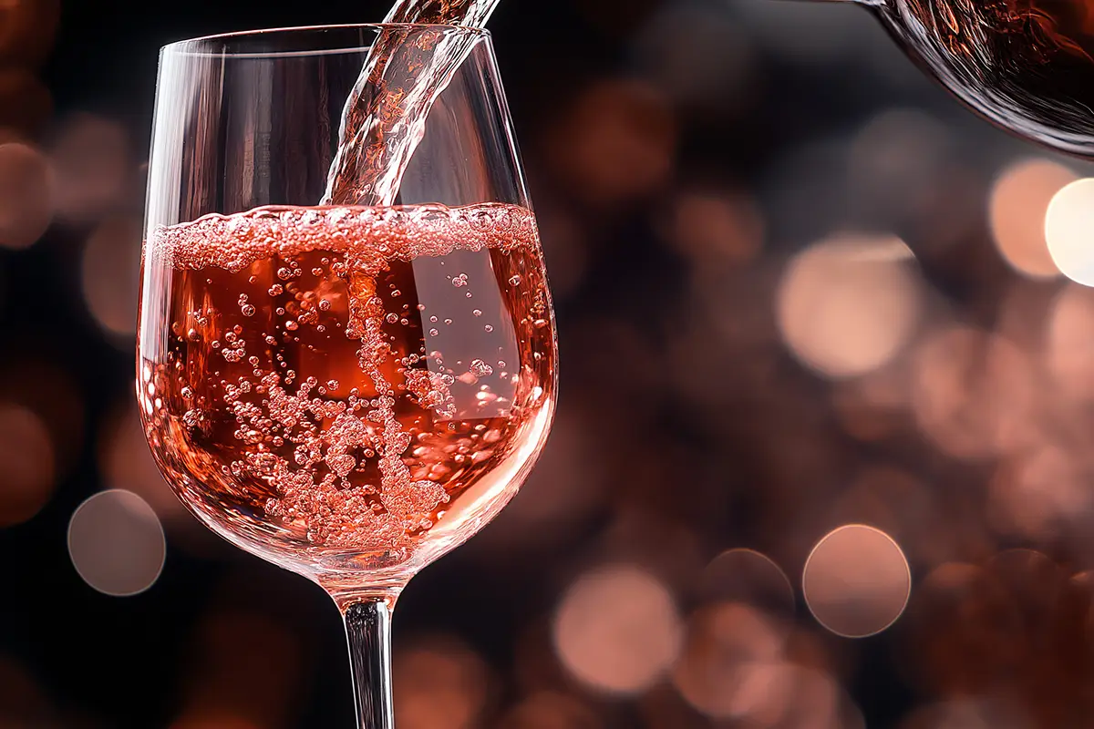 Vin Prosecco italien pétillant servi frais