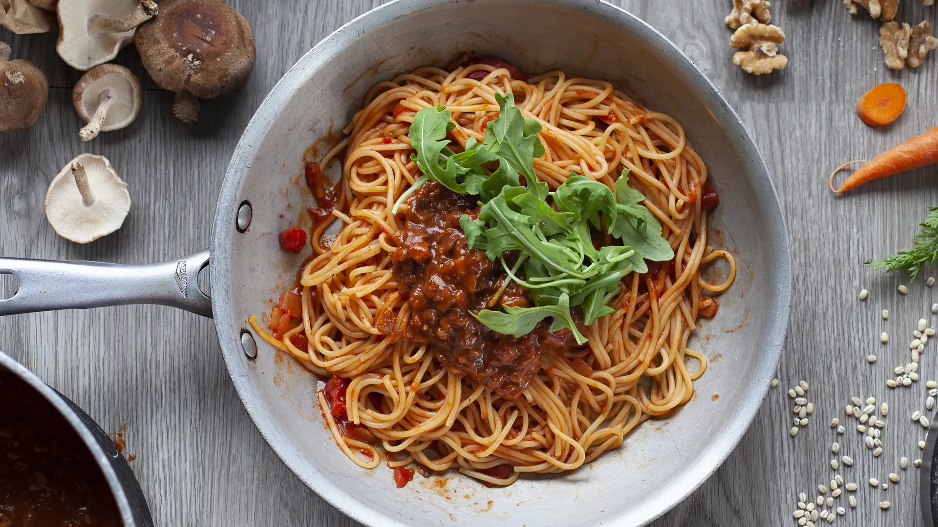 Spaghetti aux noix et shiitakes PACINI | Saveurs végétales