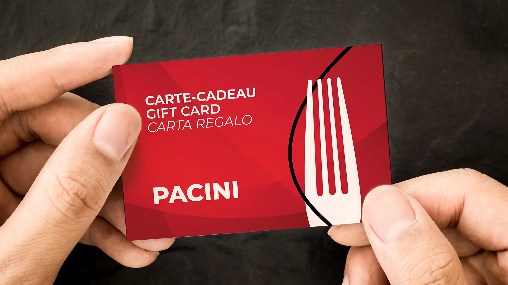 Carte-cadeau PACINI, le cadeau idéal pour les amateurs de cuisine italienne